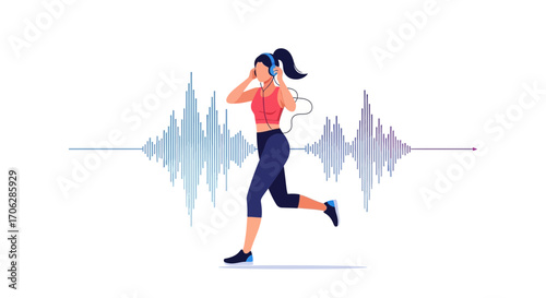 Running With Music: A Visual Representation Of Sound Waves And Exercise
