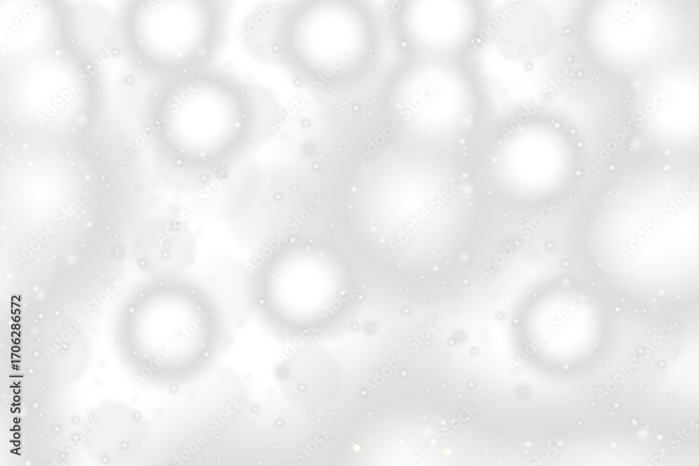 Obraz premium Abstract white circles and lights background illustration