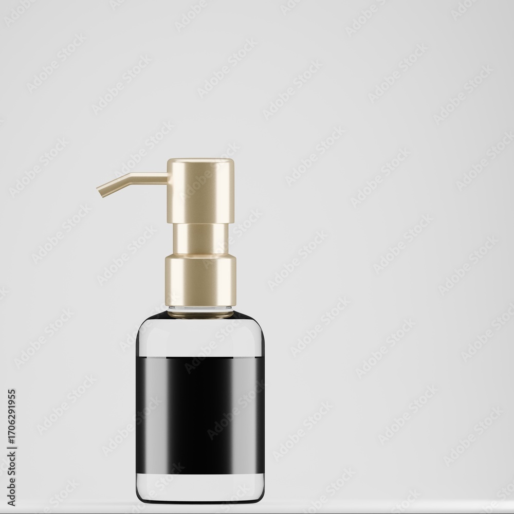 Naklejka premium Elegant Pump Bottle Mockup