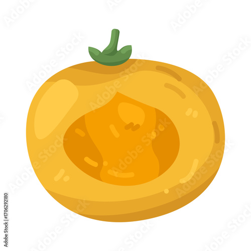 Illustration of a Cut kei apple