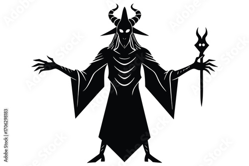 trickster god vector art