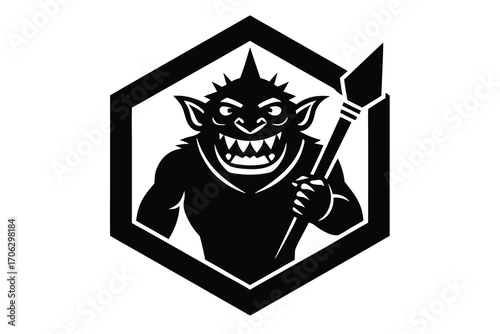 troll club vector art