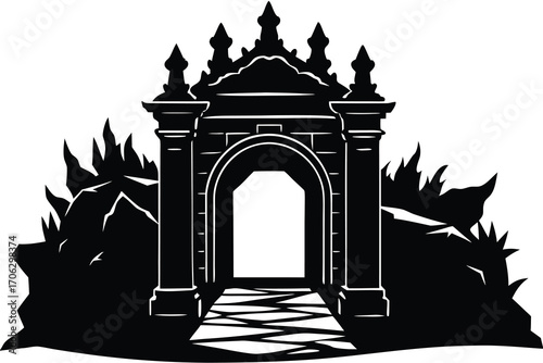 underworld gate vector art