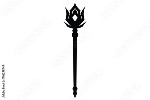 warlock staff vector art