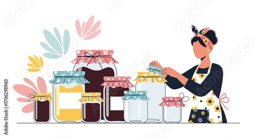 The Art Of Homemade Preserving, A Colorful Illustration Of Food Preservation