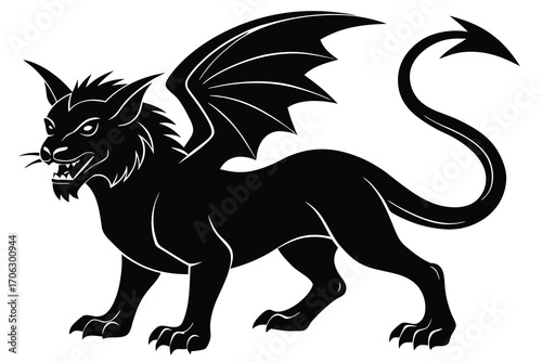 Obraz na płótnie chimera vector art