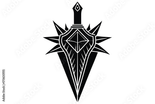cursed dagger vector art