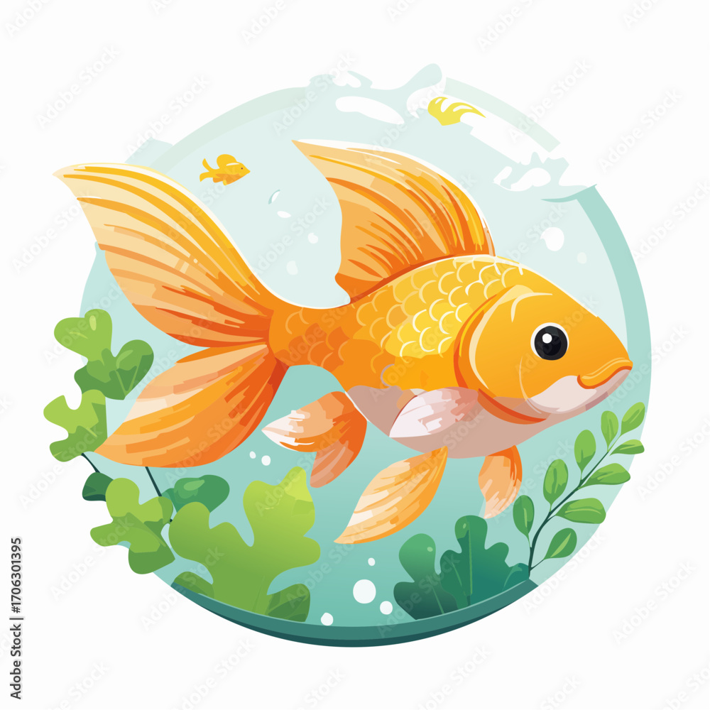 Naklejka premium Goldfisch