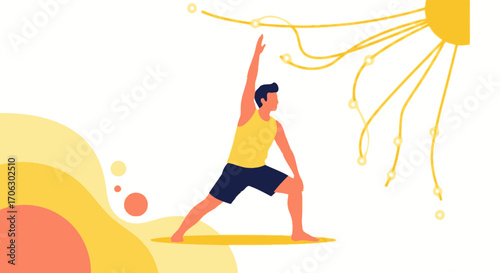 Sunrise Yoga Practice And Meditation Provides Energy And Peace For Daily Wellbeing