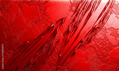 Abstract red texture with swirling patterns and streaks