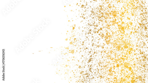 golden splatter paint stain texture for luxurous decoration