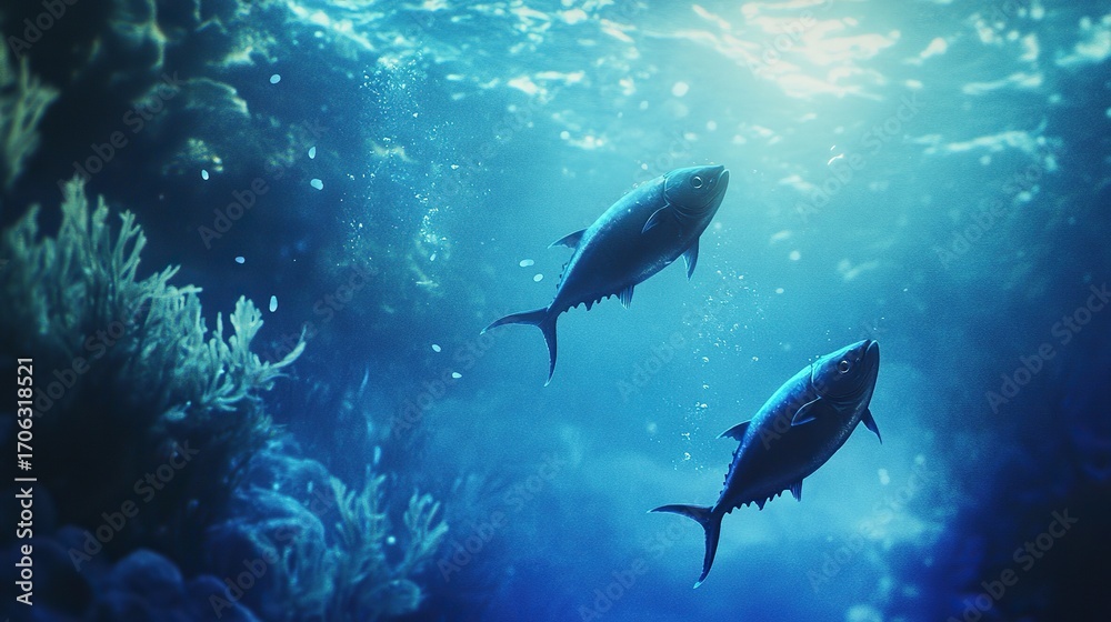 Fototapeta premium school of fish