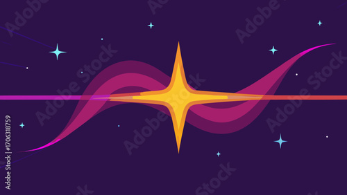 abstract background with stars