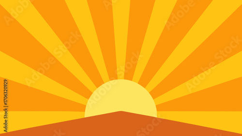 sunset in the desert