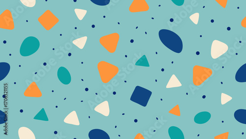 vector seamless pattern with flowers