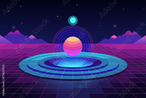 alien planet in space