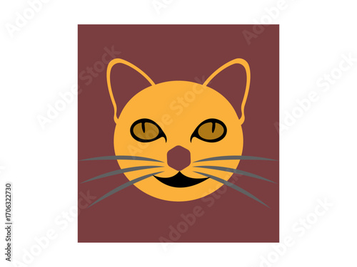 Sweet little cat icon set.vector image of a cat.