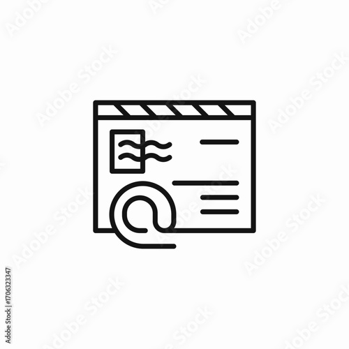email contact envelope icon sign vector
