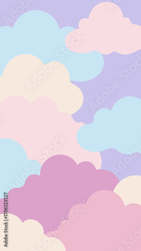 abstract background with clouds