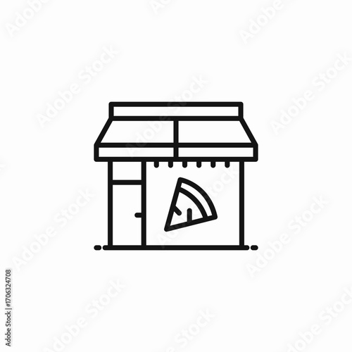 pizza restaurant icon icon sign vector
