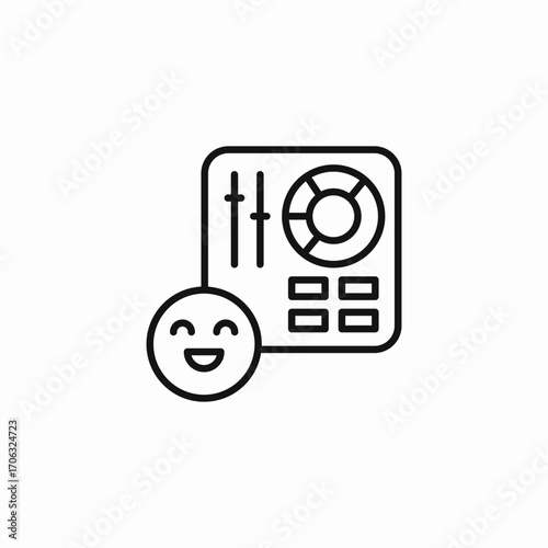 positive user experience icon sign vector