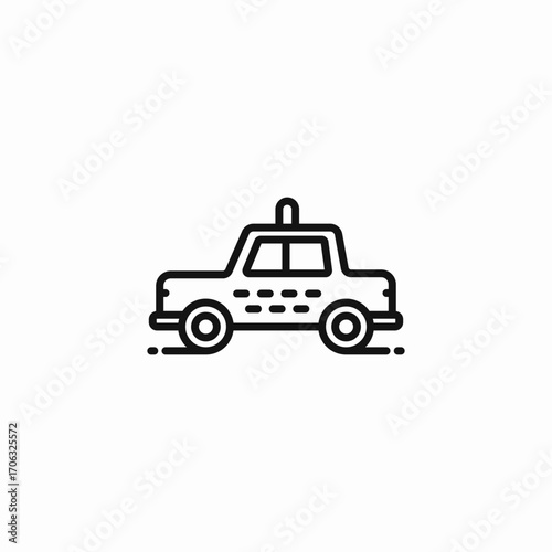 taxi car vehicle icon sign vector
