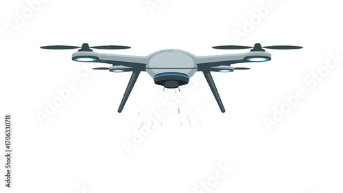 Drone flying, capturing a aerial view.