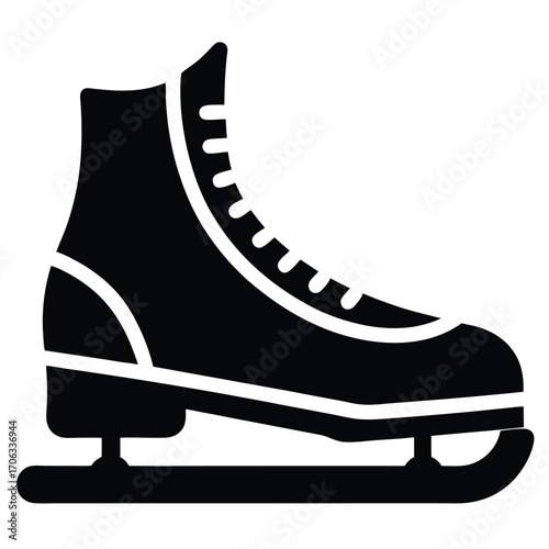 ice skates vector icon