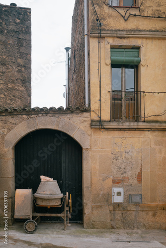Rustic Townhouse with Cement Mixer