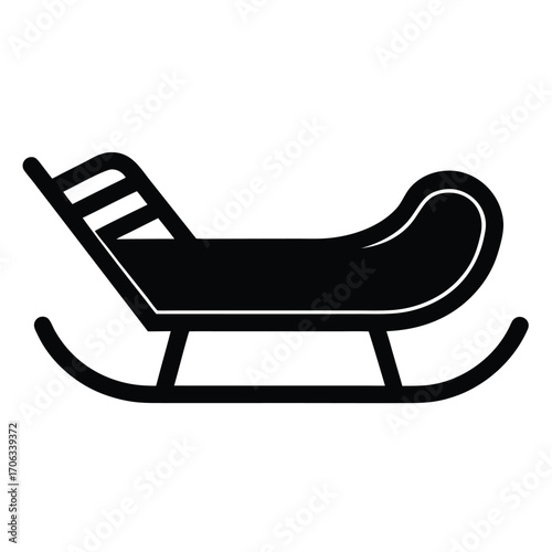 sled vector icon