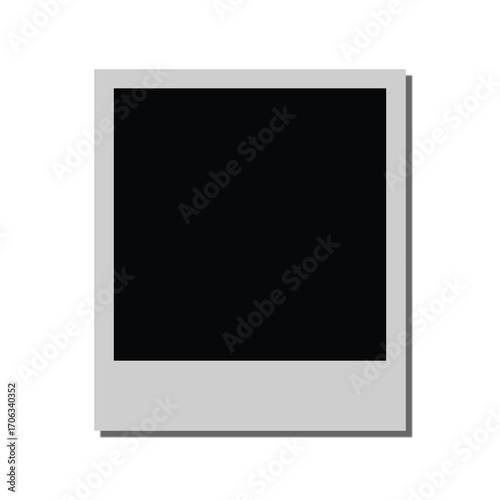Empty polaroid photo frame mockup for your creative memories and designs