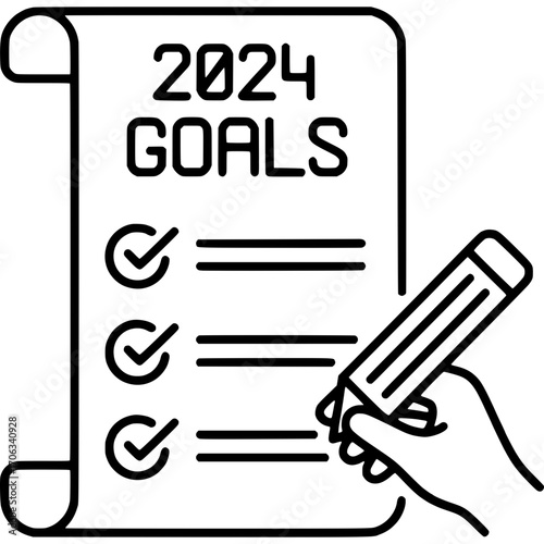 New Year Resolutions Icon