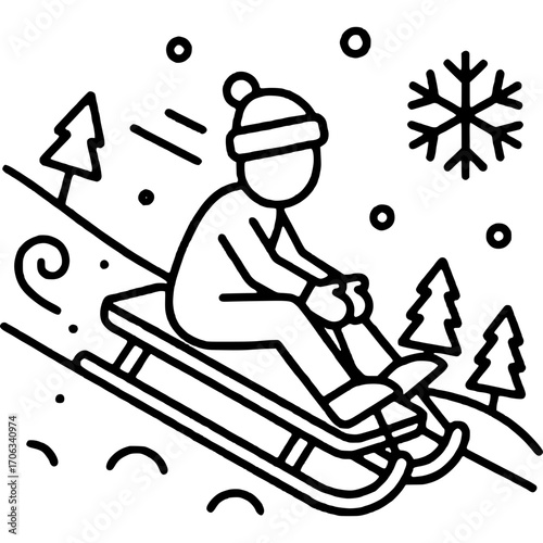 Sledding Icon
