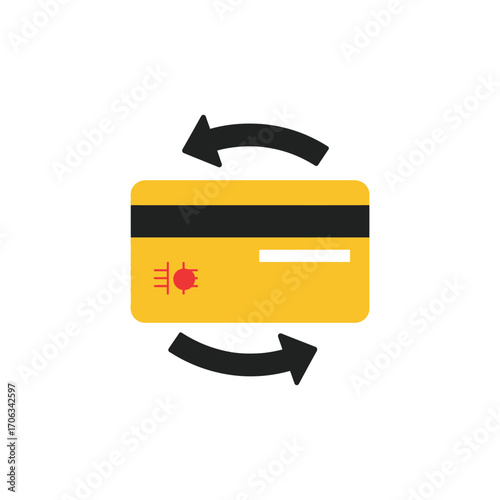 Credit Card Transaction Secure & Fast Money Transfer Icon