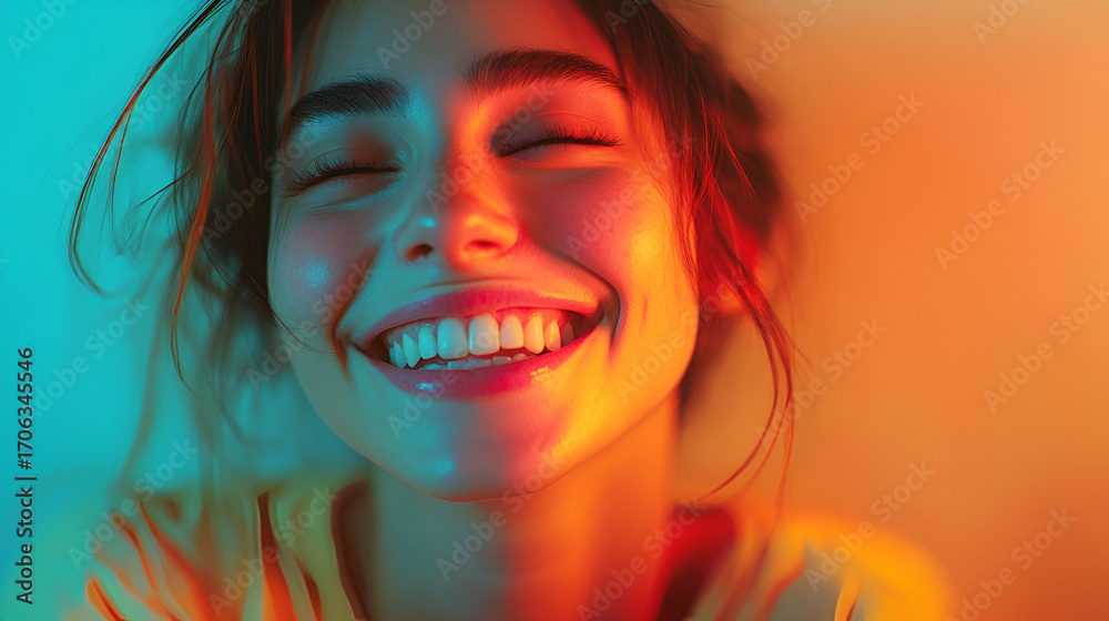 Fototapeta premium Beautiful smile, happiness