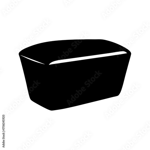 Loaf of bread illustration of whole wheat bread in a rectangular shape