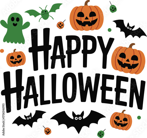 Happy Halloween Festive Illustration