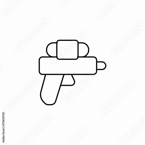 toy gun icon sign vector