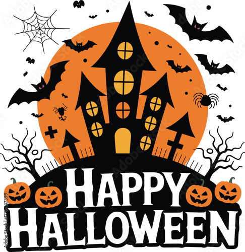 Happy Halloween Festive Illustration