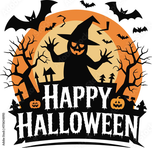 Happy Halloween Festive Illustration