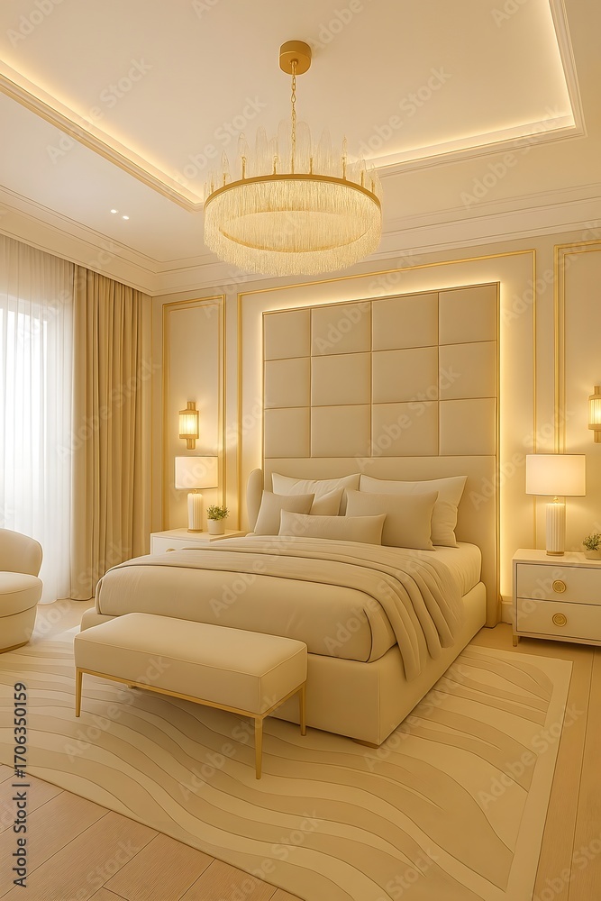 Fototapeta premium Rustic wooden framed mirror reflecting a cozy living room with pampas grass decor