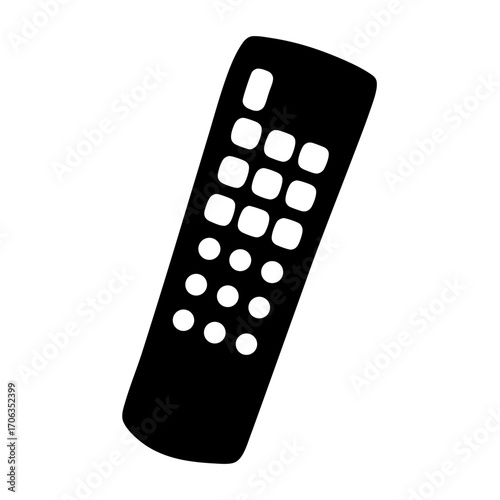 Remote control silhouette with button arrangements for TV or other devices