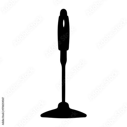 Silhouette Illustration of a Professional Grout Cleaning Tool for Home Maintenance