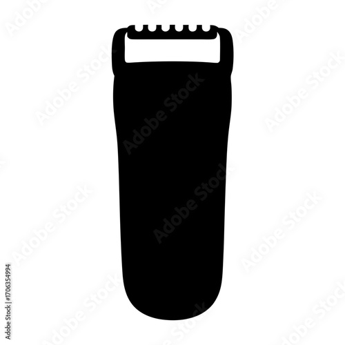 Silhouette of an electric razor or shaver, a simple grooming tool