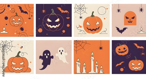 halloween pumpkin set