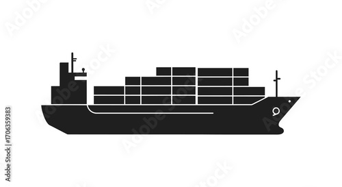 a large cargo ship filled with containers at sea
