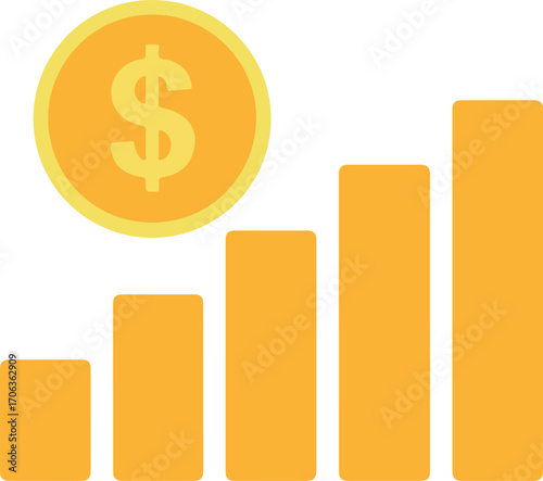 rank with dollar,dollar ranking,dollar growth sign,dollar icon