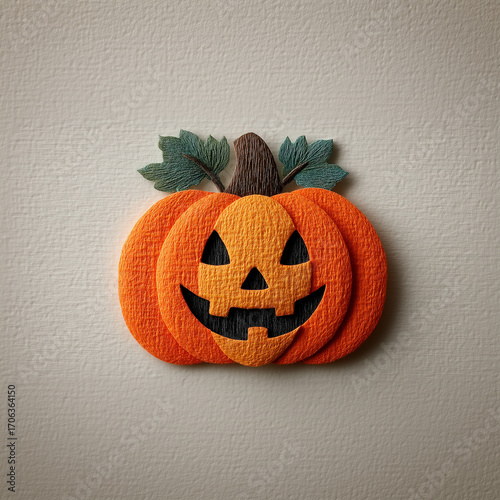 Halloween Jack-o'-Lantern Art Craft Style Pumpkin