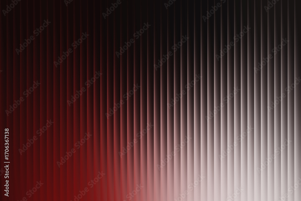 Obraz premium Abstract background with vertical ribbed texture and red gradient