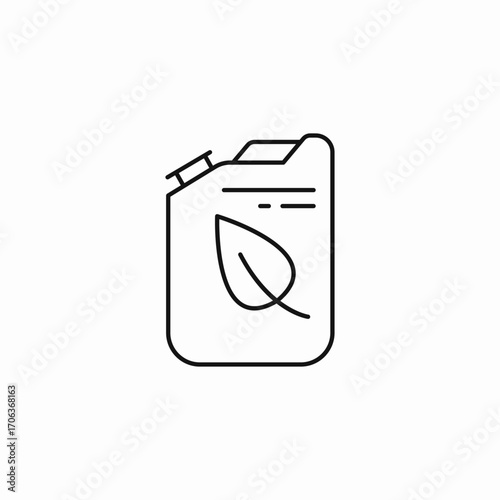 biofuel or eco fuel icon sign vector